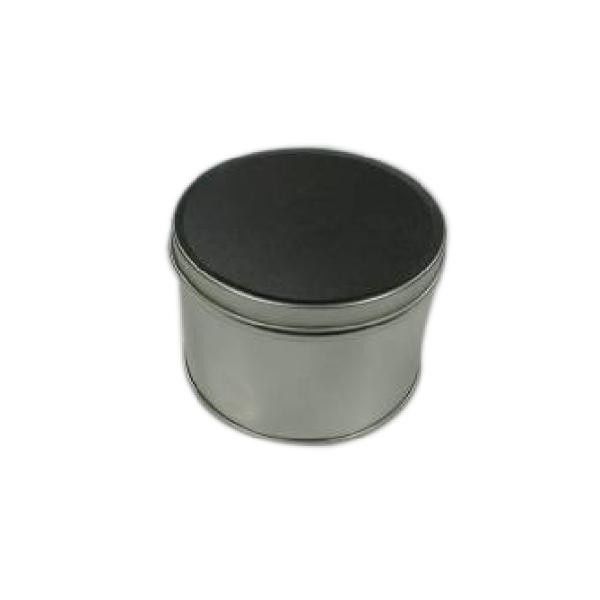 Customized Logo Tea Tin Can , Round Metal Tin Can Food Grade Material