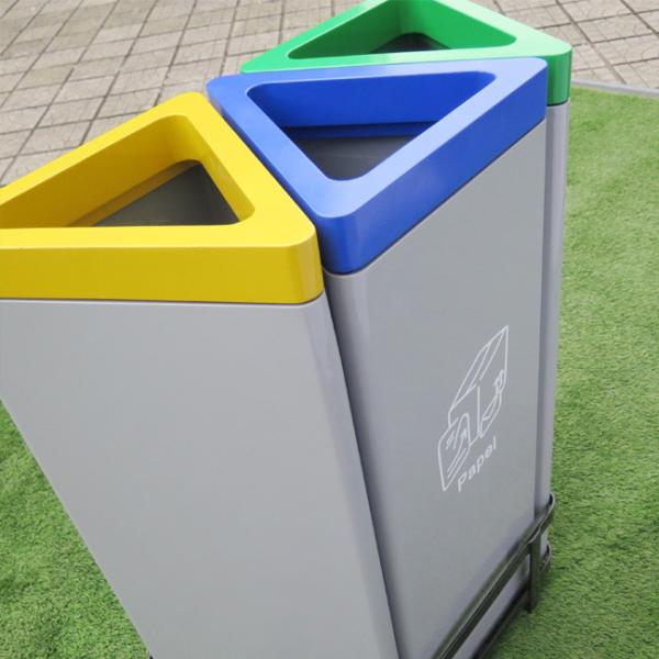 Противоокислительн суша треугольник 3 в 1 стальном на открытом воздухе мусорном баке