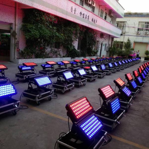 Free shipping China High quality 120X18W Silent IP65 Waterproof RGBAW UV 6in1 LED Wall Wash Outdoor LED Wall Washer