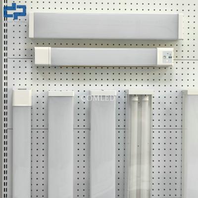 Instalación de iluminación de la carcasa de acero inoxidable de 2FT LED Batten Light IP20 Industrial lineal de las vigas 110LM / W - 140LM / W 18W montaje de superficie robusto de la luz de la vigas LED