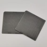 ROHS Black Stable Flatness PC 2 pulgadas y 4 pulgadas Waffle Pack bandejas de chips para matrices electrónicas