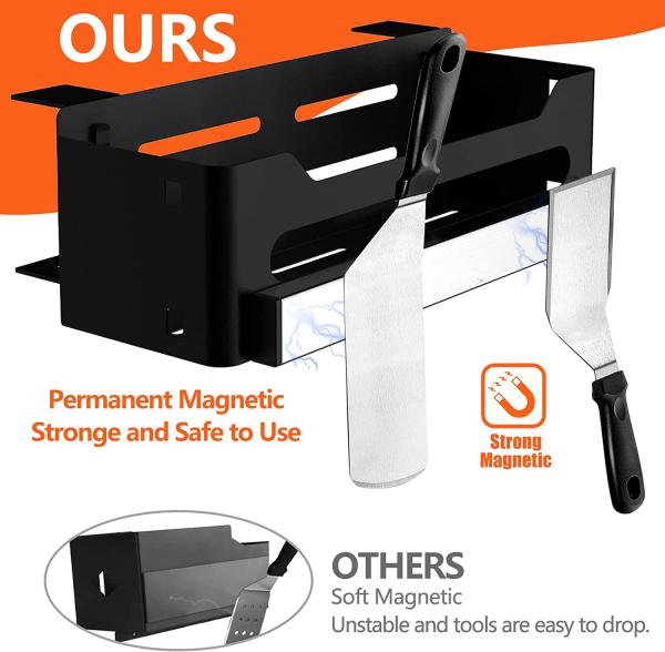 Caddy Griddle com suportador de ferramenta magnética suportador de toalha de papel para Blackstone 28 /36 Griddles/Prep Cart