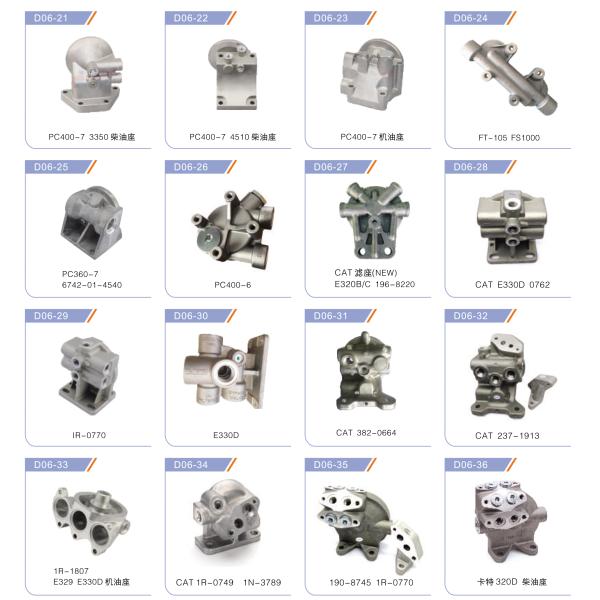 KS101F Diesel Fuel Filter Head For PC200-3 Excavator 6136-71-6110