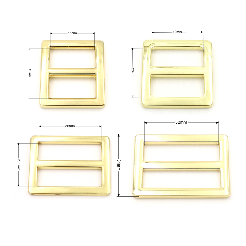 32mm Zinc alloy Adjustable Strap Buckle Classical Design Metal Slider for Bag