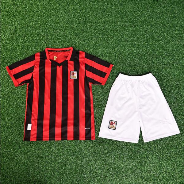 125th Anniversary AC Milan Childrens Football Jerseys Team Customization