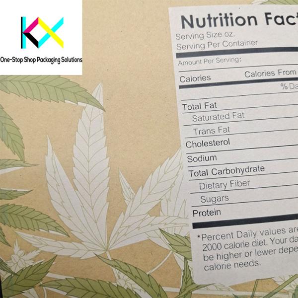 Resealable Custom Food Packaging Bags Stand Up Mylar Food Bags OEM ISO 9001