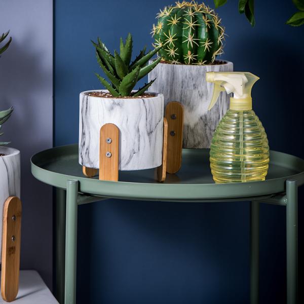 Abacaxi decorativo dos potenciômetros de flor do cimento dos artigos de Homewares dos potenciômetros amarelos da planta das plantas carnudas