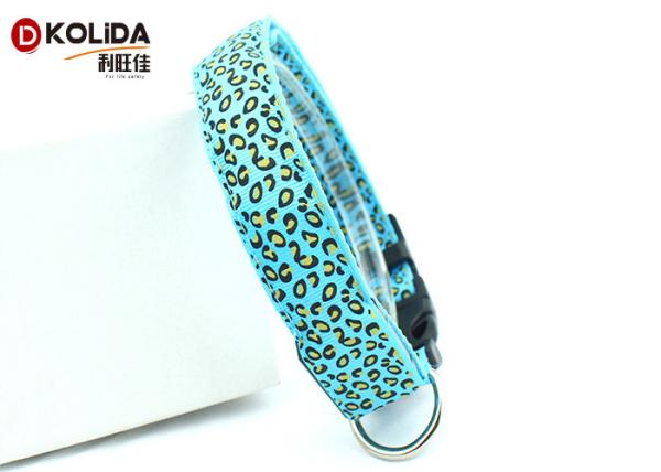 Night Safety LED Light Flashing Glow Nylon Pet Dog Collar Dog Pet Leash Flashing