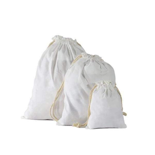 Logo Printing Sublimation Canvas Bags Storage Sublimation Drawstring Bag Dustproof