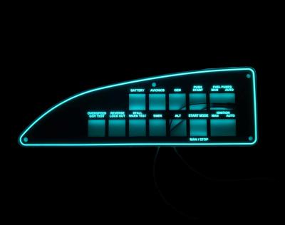 Comutadores de membrana eletro luminescentes de 0,15 mm com borda de corte
