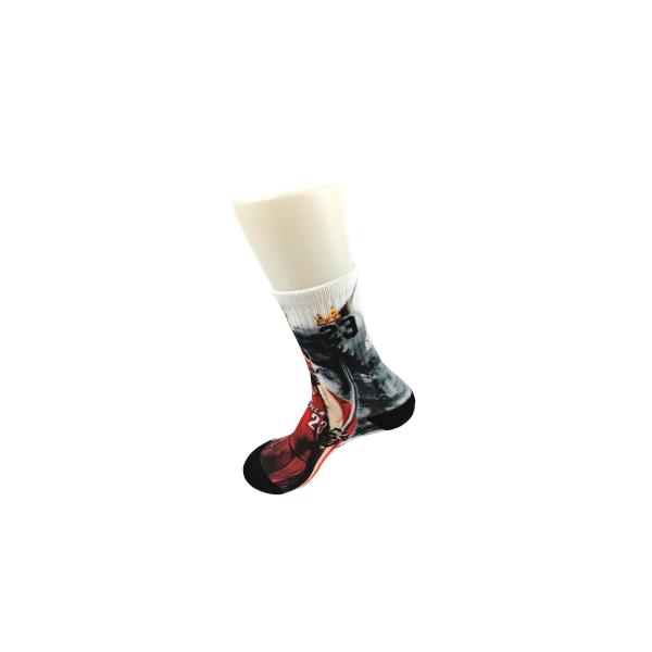 Blue / Green Knitted Unisex 3D Printed Socks With Sweat Absorbent Materials