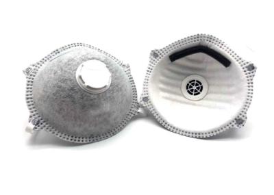 Conical Shape Activated Carbon Pollution Mask FFP2 Valved With Adjustable Nosepiece