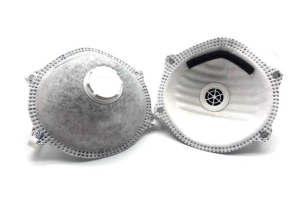 Disposable Ffp2 Valved Active Carbon Face Mask With Adjustable Nose Piece