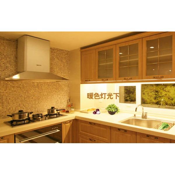 Wood Grain Stone Mosaic Bathroom Sink Splashback Tiles , Bathroom Countertop Tile Morden Design