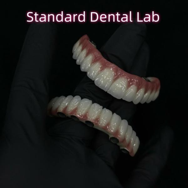 Implantes dentais de titânio de zircônio todos em 4 Dentes de arco completo Substituição 3-6 meses Tempo de cicatrização