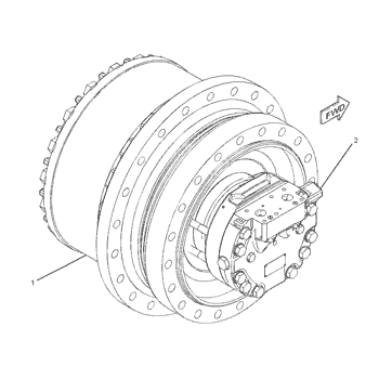 513-0836 315-4480 Коробка передач Финальный привод, TQ 374 Двигатель для путешествий Коробка передач 513-0833