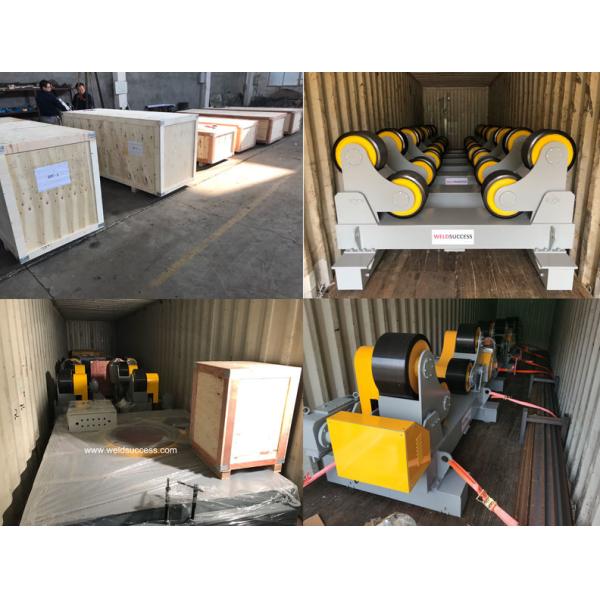 80T Self Aligning Welding Pipe Rollers Motorized Travelling For Heavy Duty 5000mm