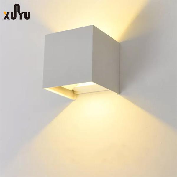 3000k square adjustable light angle water proof wall lamp