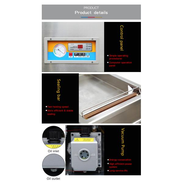 Ultimate Vacuum Pressure 1KPa DZ-300 Portable Automatic Industrial Food Vaccum Sealer