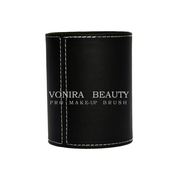 Подгонянный высококачественный кожаный цилиндр косметики перемещения случая держателя щетки макияжа