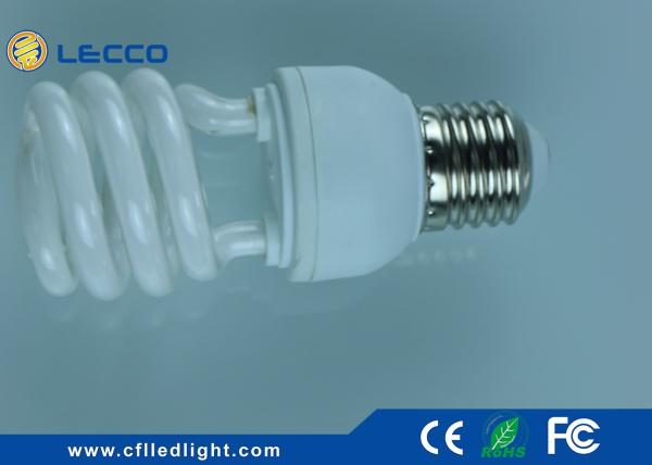 Half Spiral Compact Fluorescent Lamps CFL 11W , Cool White Compact Light Bulbs