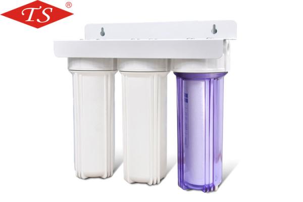 10 Inch White Water Filter Parts Three Stages 8 - 125psi Inlet Pressure