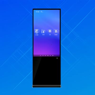 Ultrathin Freestanding Advertising Digital Signage Kiosk For Restaurants 65inch