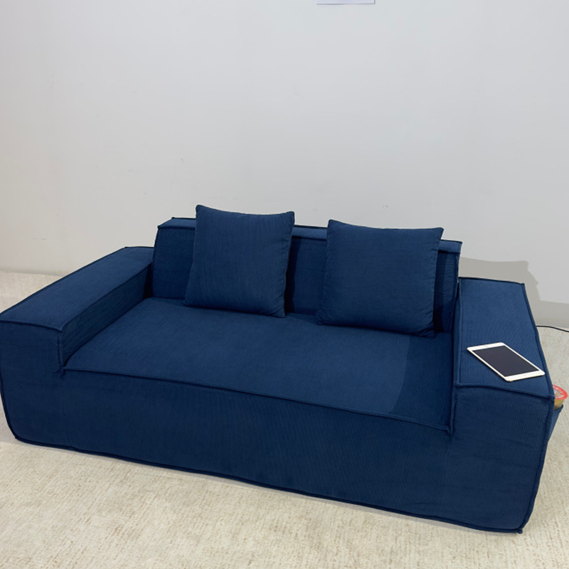 Custom Leisure Loveseat Sofa Vacuum Packing Modular Full Sponge Corner Couch Compressed Sofa for Apartment Villa