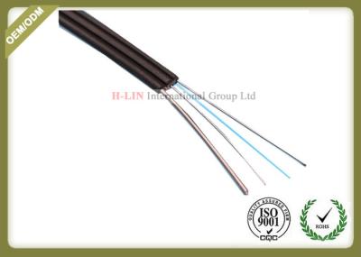 Singlemode FTTH Fiber Optic Cable Metal Strength Member For High Speed Optical Routes