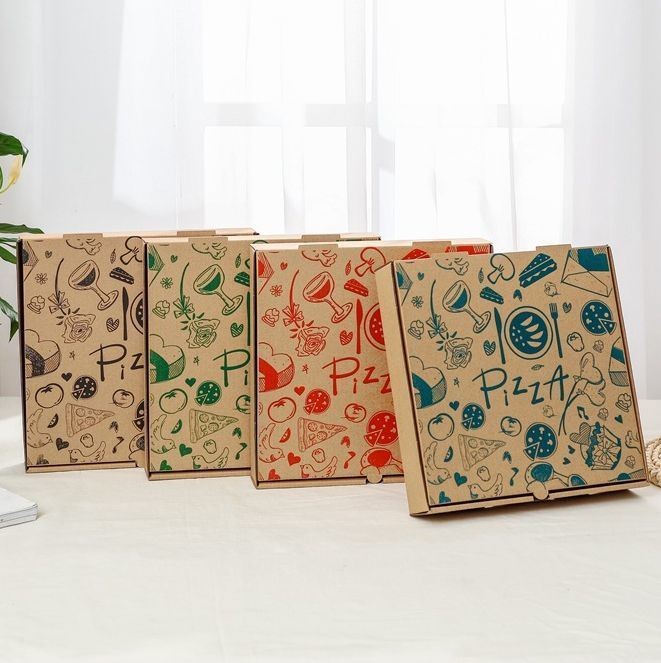 Food Grade Takeout Package Pizza Box with OEM Manufacture and Custom Design Advantage