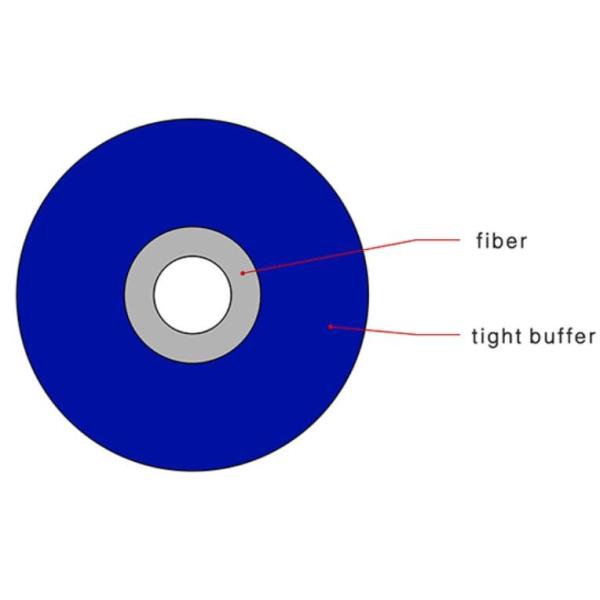 кабель оптического волокна 0.9mm, многорежимное волокно Om4 привязывает одиночное ядр