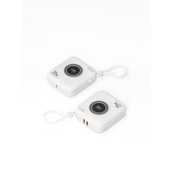 Banco de Energia de Carregamento Super Rápido 10000mah Mini Tipo C 5V/2.4A Carregamento sem fio 5W 7.5W
