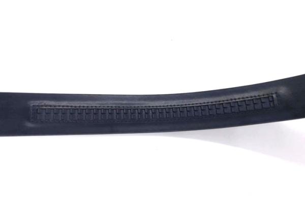 3.5cm Width Mens Automatic Buckle Belt  /  Ratchet Dress Belt Black Color With Automatic Sliding Buckle