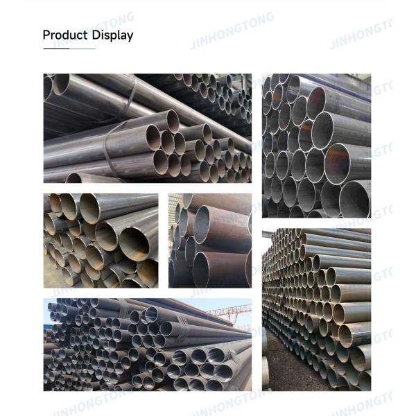 Q235 Q345 Carbon ERW Round Welded Steel Pipes ASTM A106 MS Pipe Low Carbon Thick Wall Pipes Supply Thickness 0.5-60mm