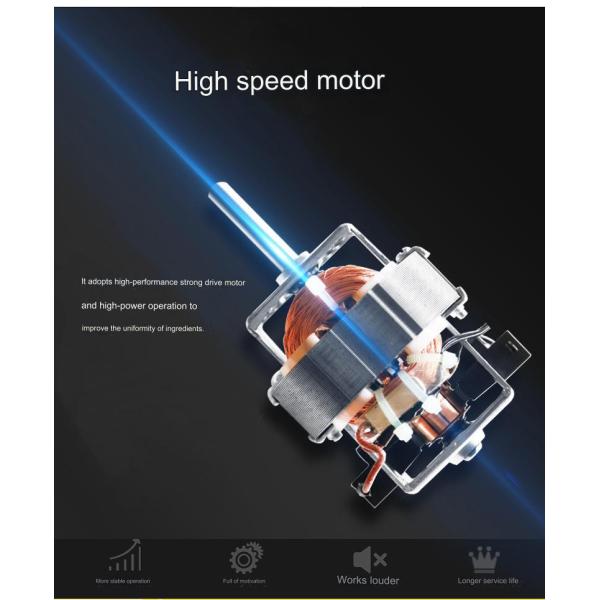 360-Degree Speed Rotation Automatic Cleaning System for Cold Drinks and Snack Mixing