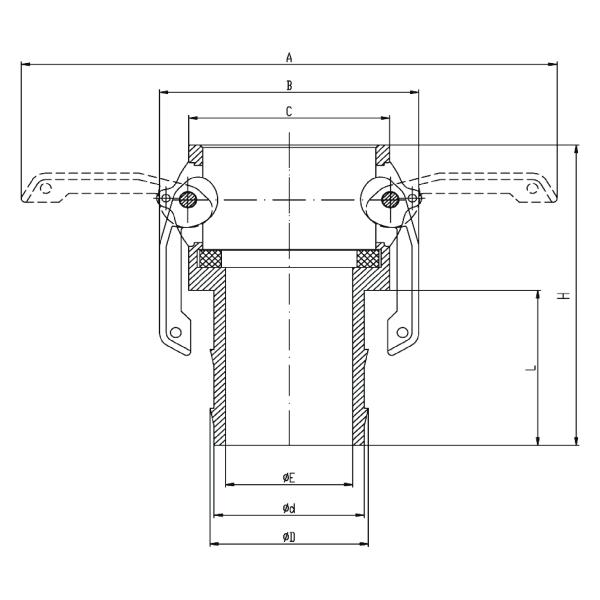 1 - дюйм 304 1/2 «, нержавеющая сталь 316 быстро соединяет тип степень к 25 до 220 соединения