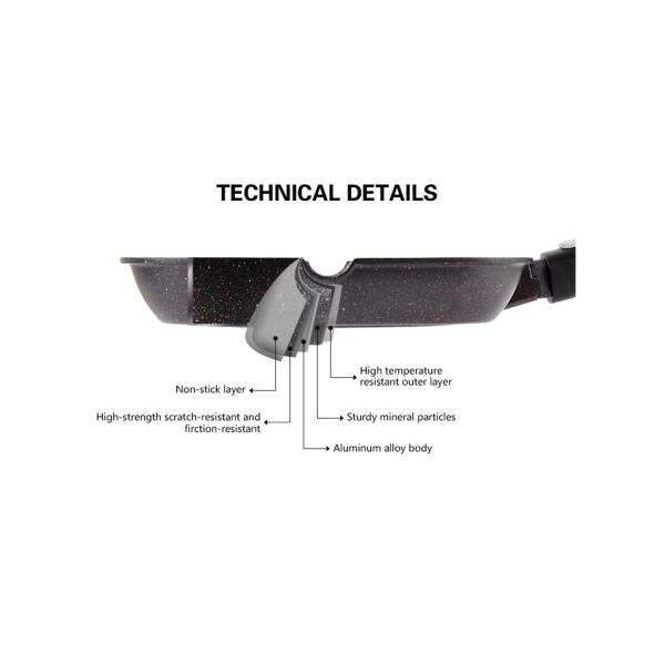 Литого железа Stovetop гриля лотка эмали сотейника лоток гриля БАРБЕКЮ ручки не