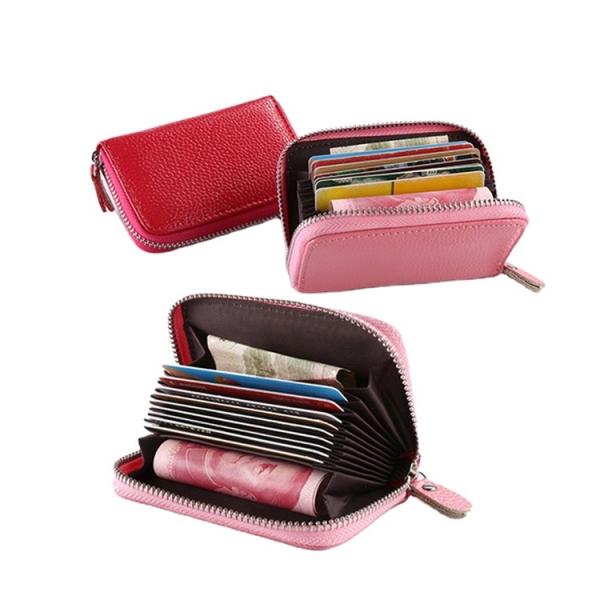 11.5x8CM Debossed Mini Leather Coin Purse, bourse de porte-cartes de nomenclature de PMS petite