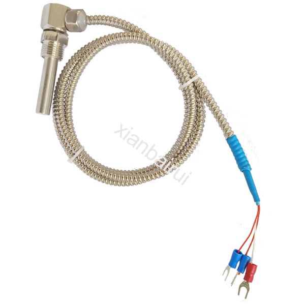 Customized Platinum Resistance Rtd Pt100 Stainless Pt1000 Temperature Sensor 4 Wires