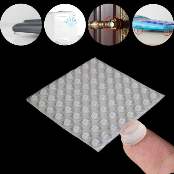 Self-Adhesive Anti-Bump Buffer Non-Slip Transparent Silicone Rubber Foot Pad Molding Grade