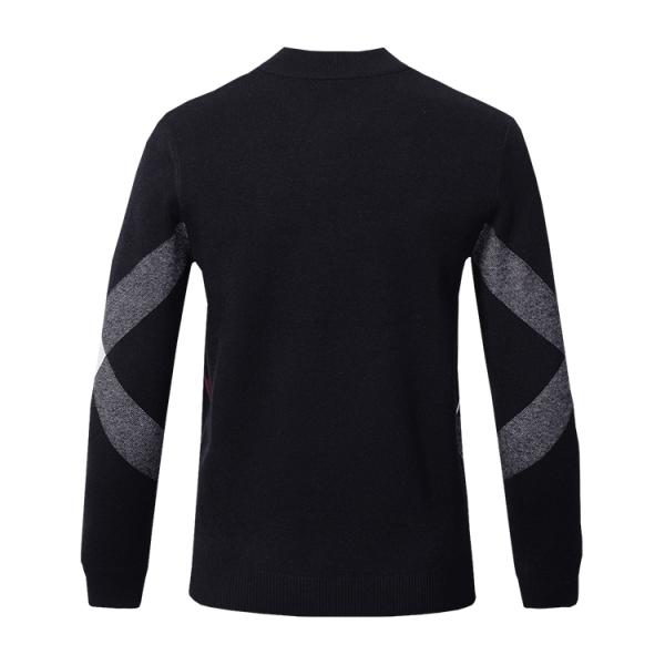 Slim Fit Mens Warm Winter Sweaters Zip Front , Mens Knitted Cardigan Jacket