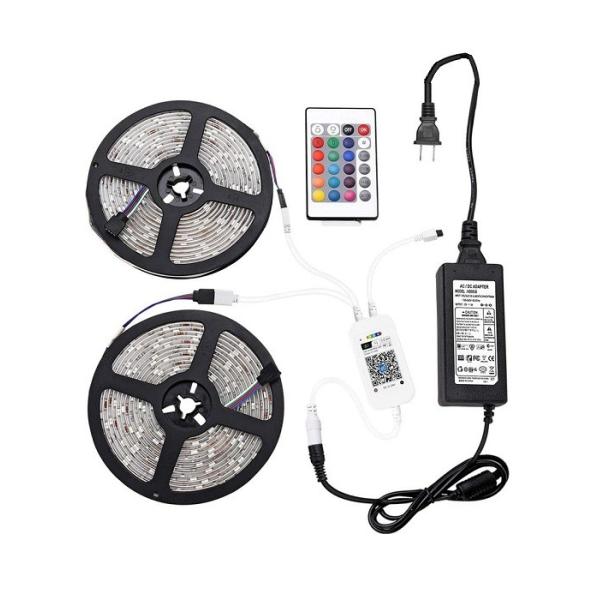 Bluetooth Smart Strip Light , RGB LED Tape Strip For Living Room