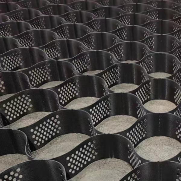 Géocelllules HDPE texturées/perforées de haute résistance pour la protection des pentes des canaux