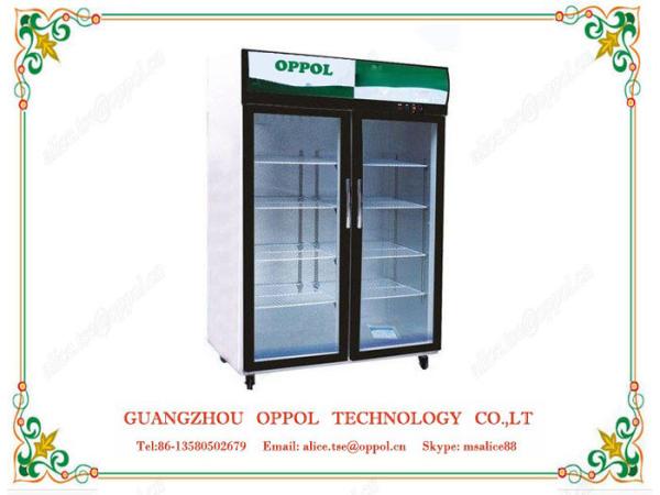 OP-303 Commercial Beer Cooler Double Door Drink Freezer Beer Storage Cooler