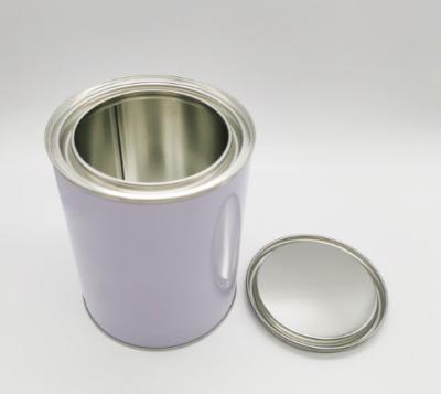 Latas vazias brancas do metal de Tin Containers With Lids 4L do círculo