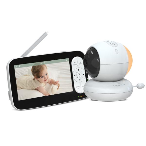 5 Inch 2.4G Wireless Baby Monitor with Pan Tilt and Night Vision