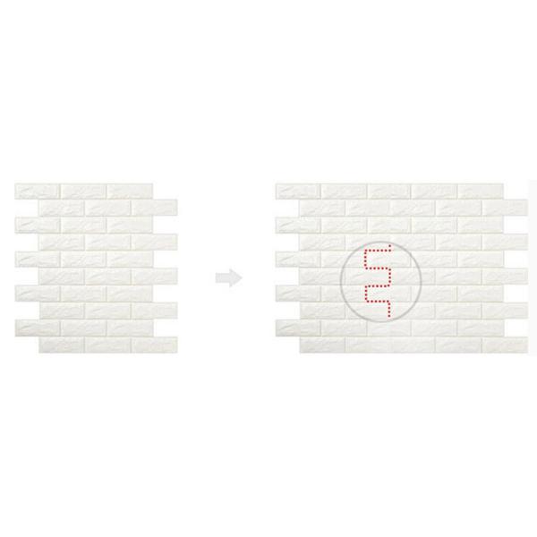 DIY Self Adhesive EVA Foam Wallpapers 3D Brick Wall Stickers for Modern Living Room Decor and Waterproof TV Background