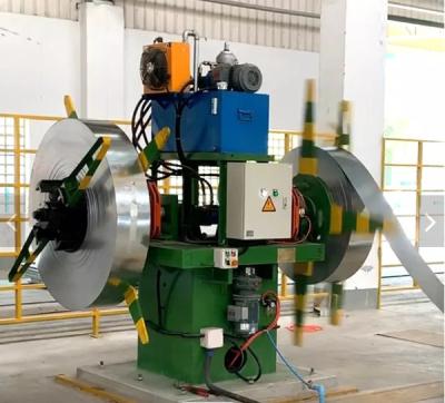 1.5-45 Tons Steel Coil Automatic Hydraulic Decoiler Uncoiler Machine With Coil Car