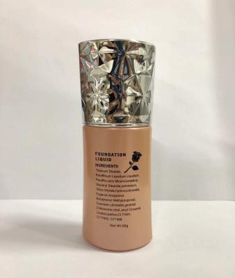 garrafas de vidro da fundação da composição 40ml com impressão de prata de Annd da cor das garrafas da loção da bomba e da tampa vária