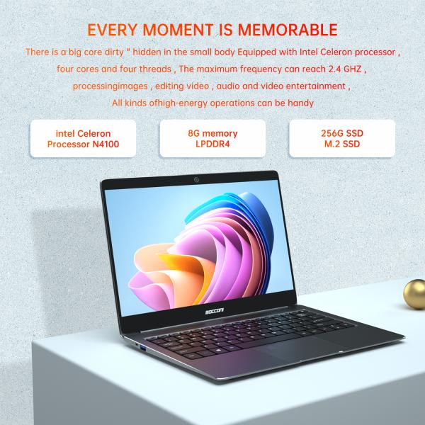 Intel N4100 8G + 256G 12,5 металл тетради ноутбука Windows 10 дюйма полный уча